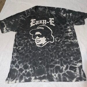 Eazy-E Graphic T-Shirt Mens 2X Black Tie Dye Good Ruthless Records Hip Hop Tee